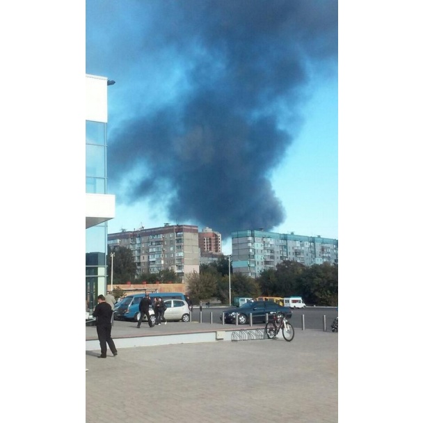 Донецкий аэропорт горит
