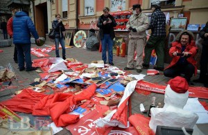 В Киеве разгромили офис коммунистов 