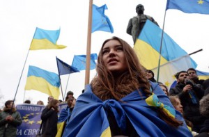 В Киеве митингуют против введения российских войск