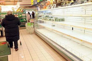 В Крыму началась продовольственная паника