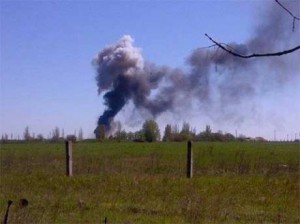 Вертолет в Краматорске взорвался от выстрела снайпера - СБУ