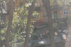 Мариуполь. Сепаратисты угнали БТР
