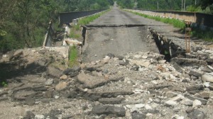 Взрыв моста между Горловкой и Дзержинском. Видео