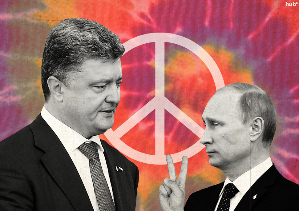 Порошенко и Путин договорились о прекращении огня на Донбассе