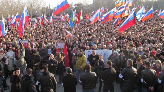«Выборы народного мэра» в Севастополе. 23 февраля 2014 года