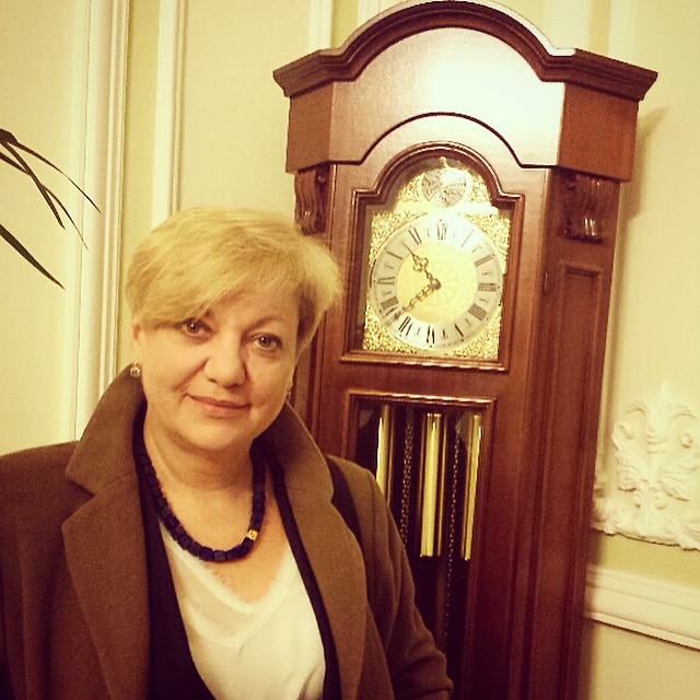 The end of the day. During her first six months as the Head of National Bank, Gontareva’s has been leaving work after midnight