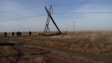 Энергоблокада Крыма: Ремонтники начали замену разрушенной опоры ЛЭП