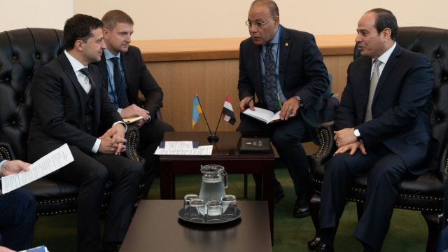 Президент Украины встретился с президентом Египта