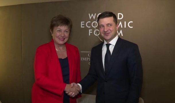 Зеленский встретился с главой МВФ