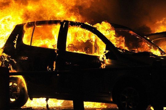 Минувшей ночью сожгли автомобиль журналистки 