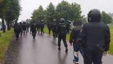 В Минске ОМОН опять начал разгонять протестующих