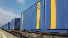 УЗ за год приняла 22 контейнерных поезда