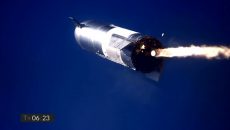 Корабль для межпланетных путешествий SpaceX Starship разбился при посадке