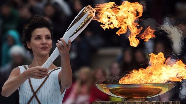 Эстафета олимпийского огня стартовала в Японии