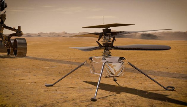 Вертолет NASA пролетел на Марсе 50 метров (видео)