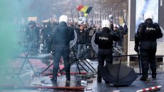 Манифестация против антиковидных мер в Брюсселе переросла в беспорядки