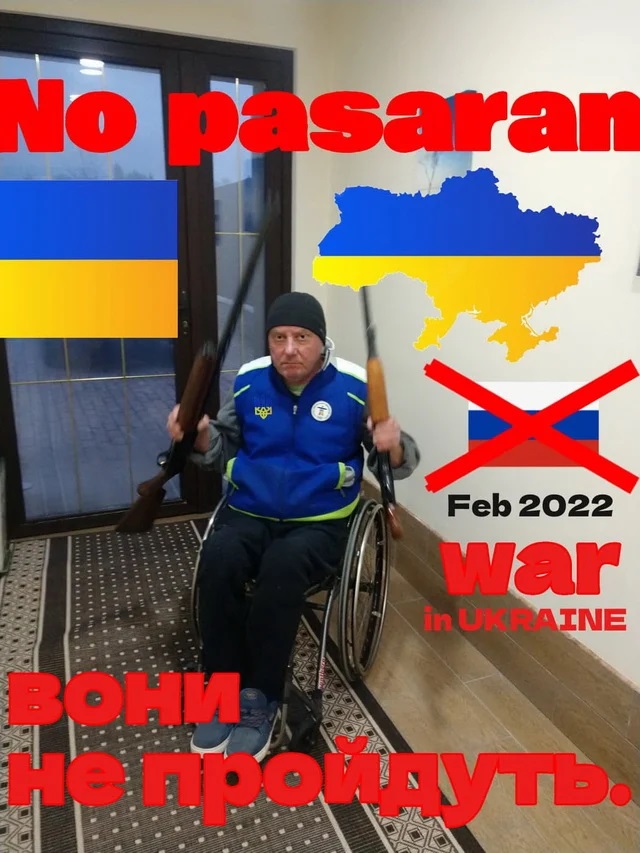 Інвалід-візочник боронить Україну від окупантів на підступах до Києва