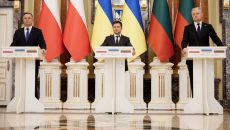 Президенти України, Литви та Польщі виступили з заявою. Закликали РФ утриматися від воєнних дій в Україні